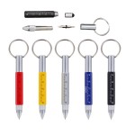 Multifunction Aluminum Tool Pen with Key Ring Custom Engraved