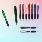 Custom Imprinted LED Light Up Ballpoint Pen with Soft Touch Plastic