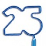 Logo Branded 25 Inkbend Standard, Bent Pen