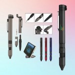 6-In-1 Multi-Function Engineer Metal Tool Pen With LED Flashlight Custom Engraved