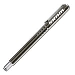 Accalia Rollerball Pen w/Dot Grip - Gun Metal Custom Engraved