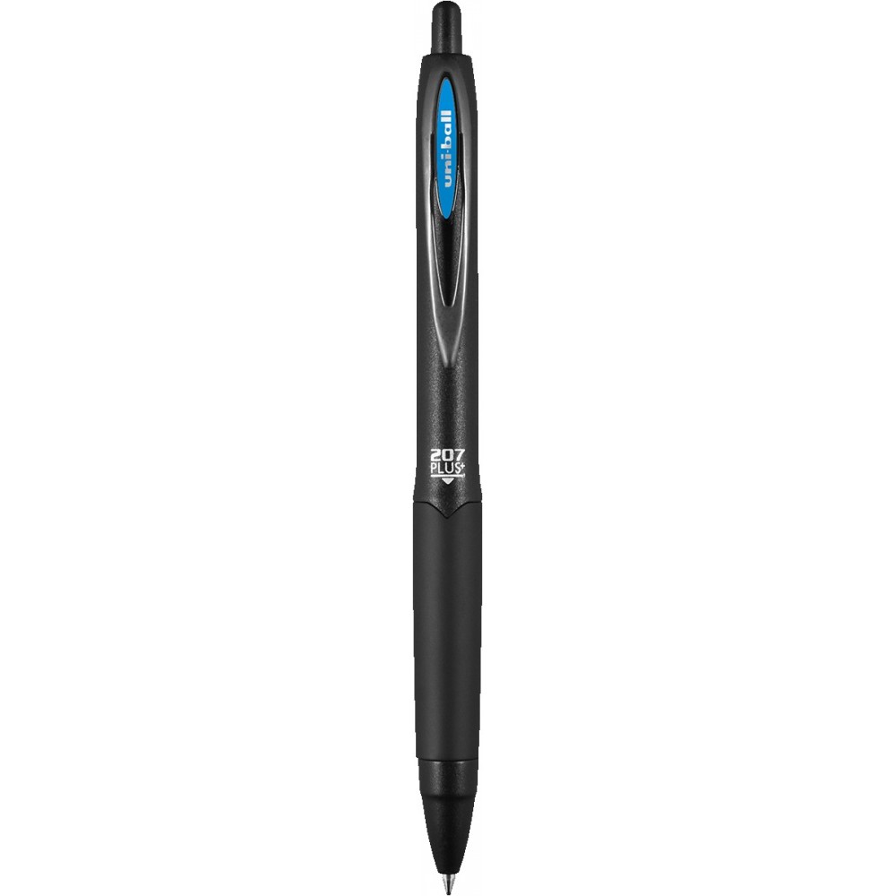 Logo Branded Uniball 207 Plus+ Gel Pen Light Blue with Light Blue Ink