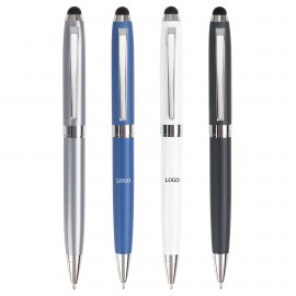 Touch Stylus Metal Ballpoint Pen Custom Imprinted