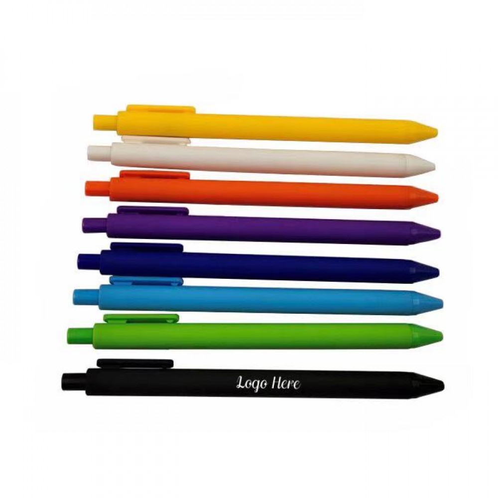 Logo Branded Rainbow Ballpoint Pens Set