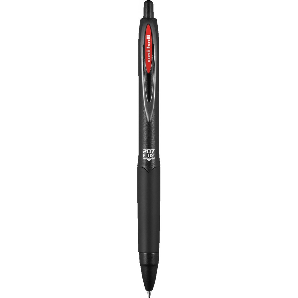 Custom Engraved Uniball 207 Plus+ Gel Pen Red with Red Ink