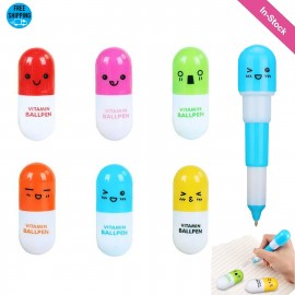 Custom Imprinted Mini Vitamin Pill Ballpoint Pen