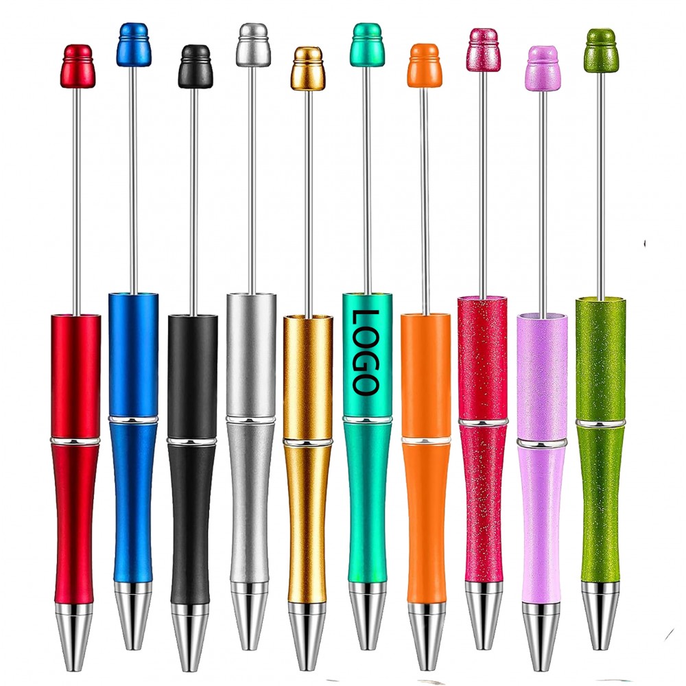 Custom Imprinted Colorful Plastic Beadable Pens