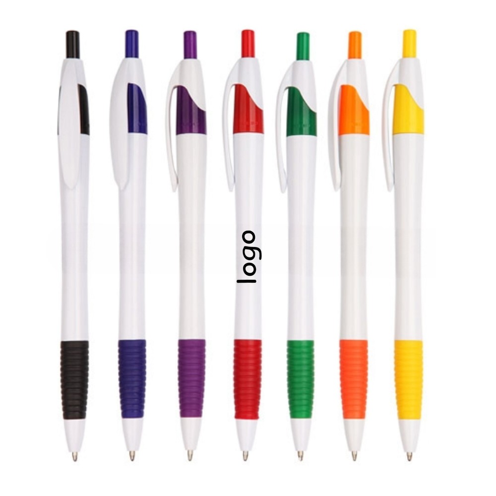 Custom Engraved Plastic Contrast Color Ballpoint Pen