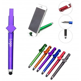 3 In 1 Phone Holder Touch Ballpoint Pen Logo Branded