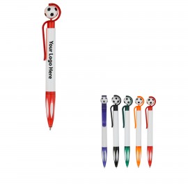 Retractable Soccer Ballpoint Pens Logo Branded