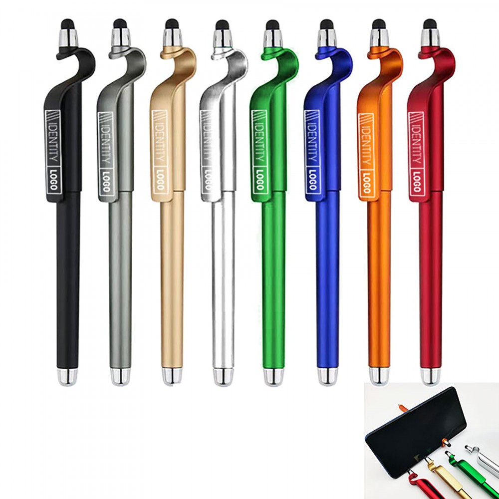 Phone Stand Stylus Gel Ballpoint Pen Custom Imprinted