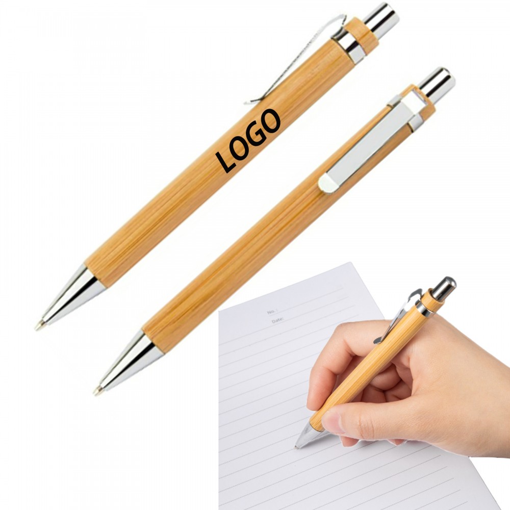 Custom Engraved Eco-friendly Ballpoint Pen Made Of Moso Bamboo