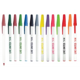 911PENS USA Made, Personalized Writing Ink Ballpoint Novelty Pens, Custom  Printed with Your Logo & Text (Pack of 50 White Pens with Teal Trim)