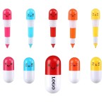 Retractable Capsule Pill Ballpoint Pen Custom Engraved