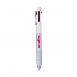 4-Color Retractable Metal Gel Pen Custom Engraved