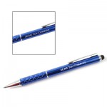 Blue Twirl Touch & Stylus Pen Logo Branded
