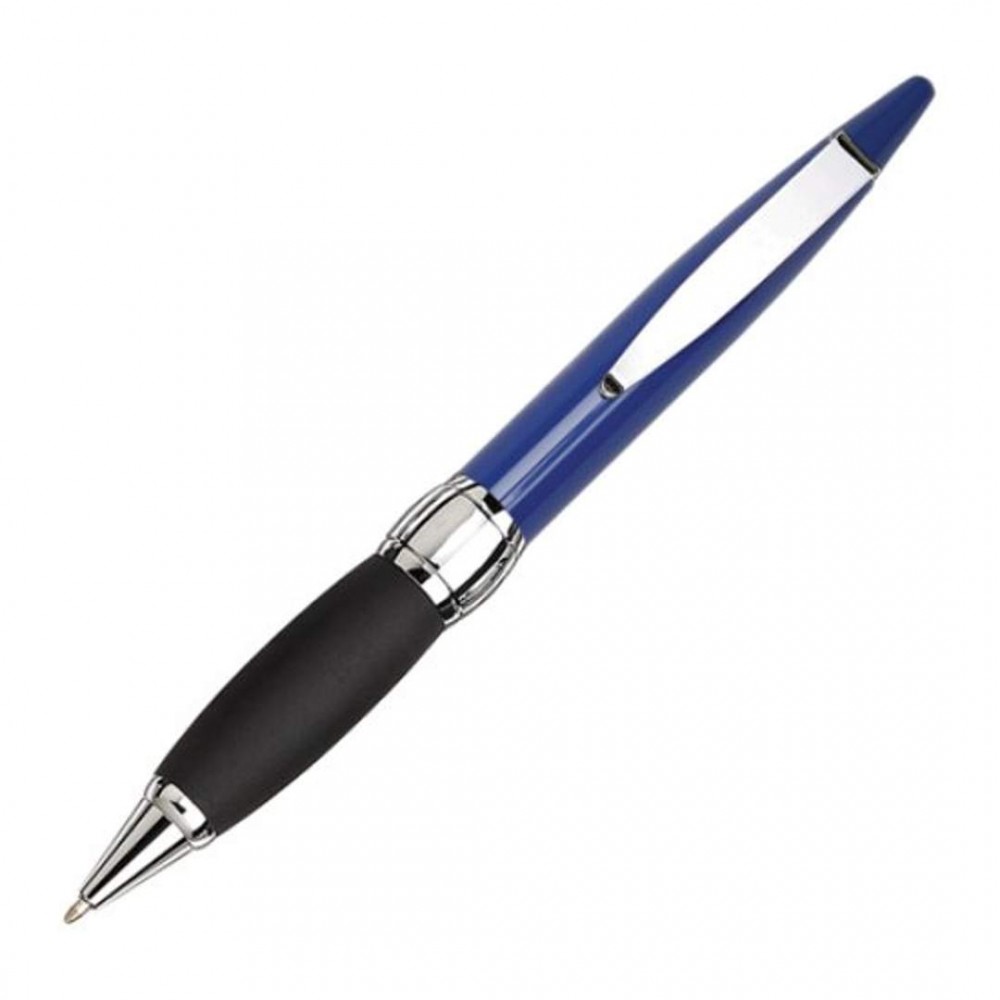 Ambassador Metal Pen - Blue Logo Branded