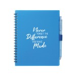 Spiral Recycled Notebook With Pen Custom Imprinted