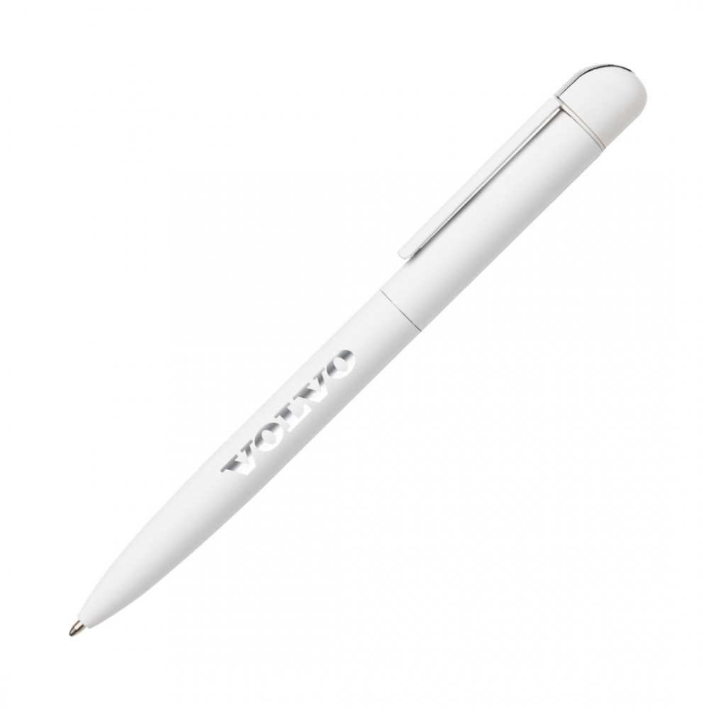 Logo Branded Buxton Metal Pen - White