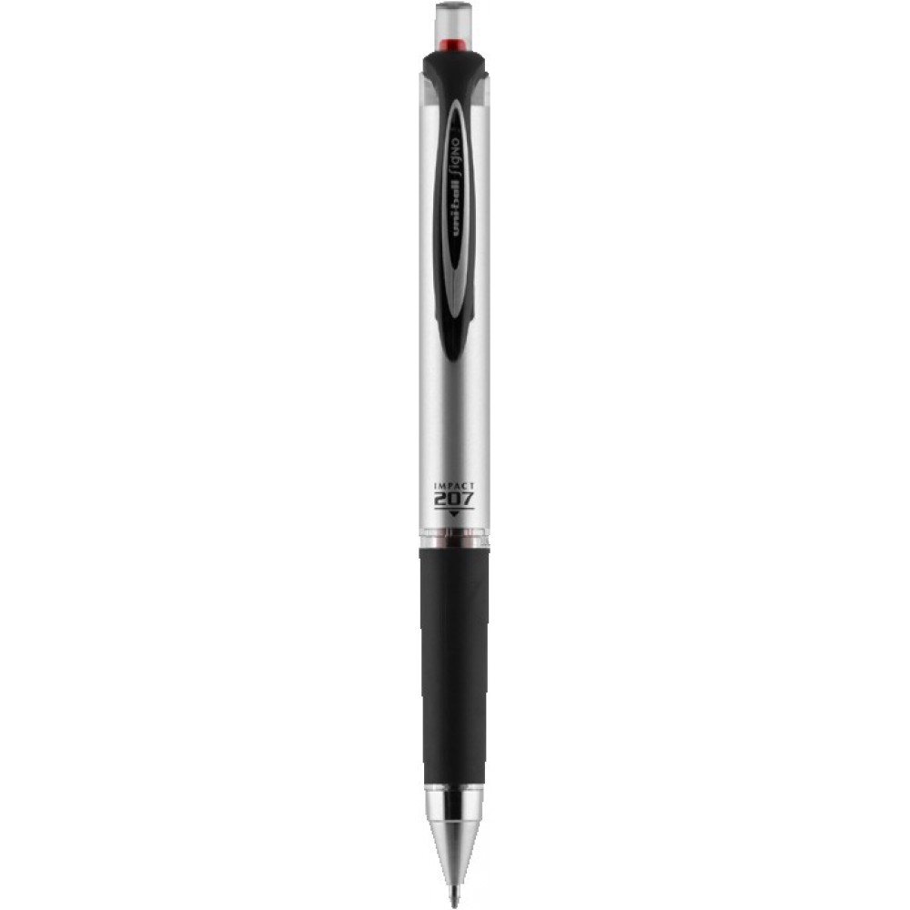 Uniball 207 Impact Retractable Gel Pen Red Ink Custom Engraved