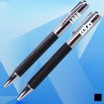 Custom Engraved Artificial Leather Covered Ballpoint Pen