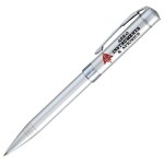 Custom Engraved Twist Action Ballpoint Pen w/ Chrome Trim