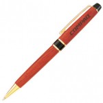 Logo Branded Rosewood Gold/Black Ballpoint Pen