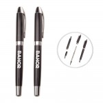 Custom Imprinted Elegant Metal Ball Pen w/Pocket Clip