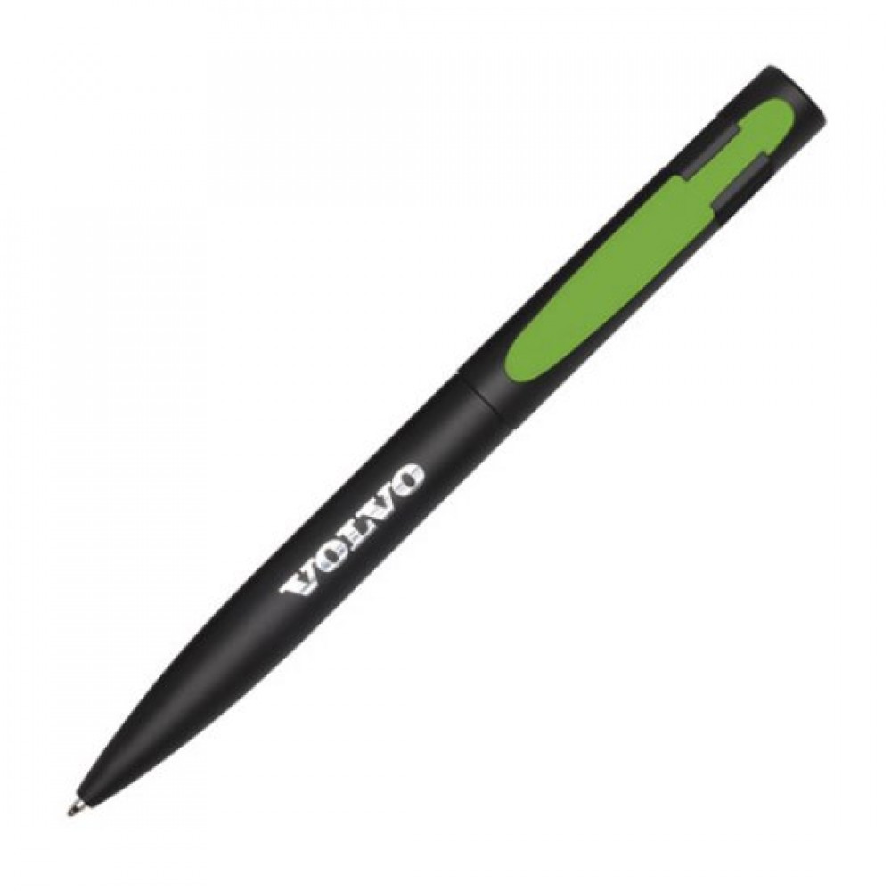 Custom Engraved Harmony Pen - Black/Green
