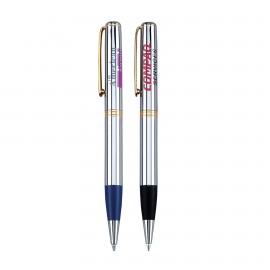 Metal Pen, Ballpoint pen, Twist action, Blue ink refill optional Custom Engraved