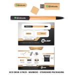 Custom Engraved Eco-Desk 3 Pack with Standard Packaging