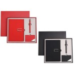 Leather Notebook Set - Ideal Luxury Gift for Business Offices Custom Imprinted