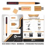 Custom Engraved Eco-Desk 4 Pack with Standard Packaging