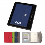 Logo Branded Magnetic Buckle Notebook With Pen Business Set