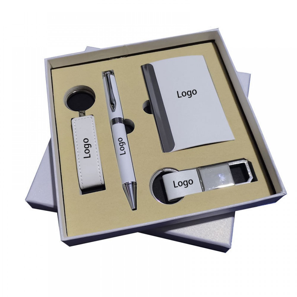 Logo Branded Luxury 4-Piece Signature Pen Gift Set