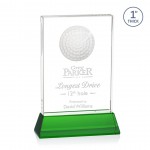 Pennington Award on Base - Optical/Green 8" High with Logo