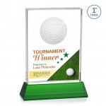 VividPrint Award on Base - Pennington/Green 9" H with Logo