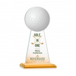 Personalized VividPrint Award - Edenwood Golf/Amber 9"