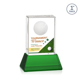 Customized VividPrint Award on Base - Pennington/Green 5" H