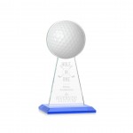 Custom VividPrint/Etch Award - Edenwood Golf/Sky Blue 7"