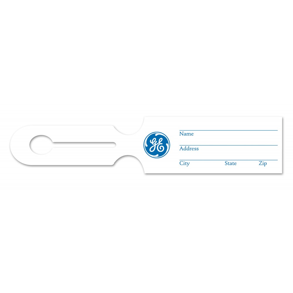 All-in-One Luggage Tags (2.5"x6" Rectangle) 2.5"x12" with Logo