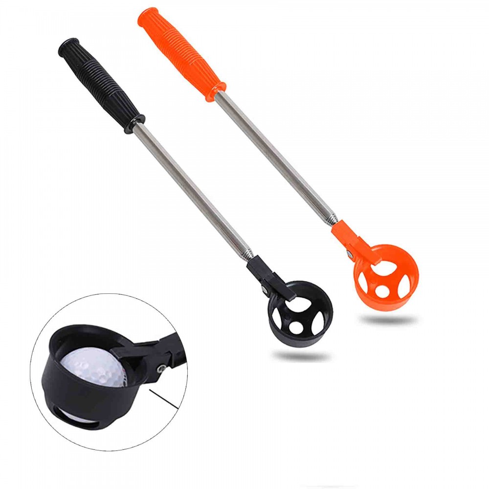 Golf Ball Retriever Telescopic With Automatic Locking Scoop Custom Branded