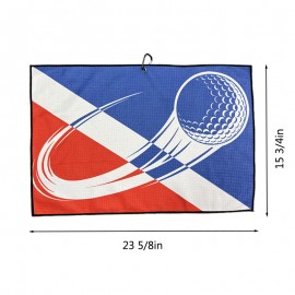 Promotional Waffle Golf Towel w/ Carabiner