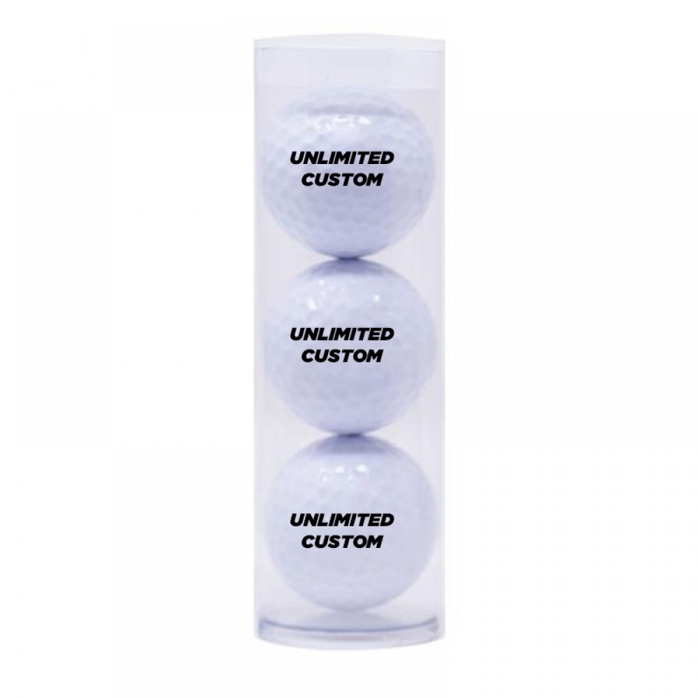 Promotional Recycled Golf 3-Ball Tube