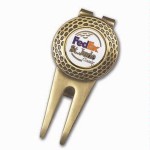 Promotional Repair Tool Money Clip w/ Brass Ball Marker