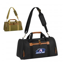 600D Leatherette Trim Executive Duffel with Logo