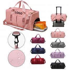 Waterproof Nylon Sports and Travel Duffel Bag with Logo