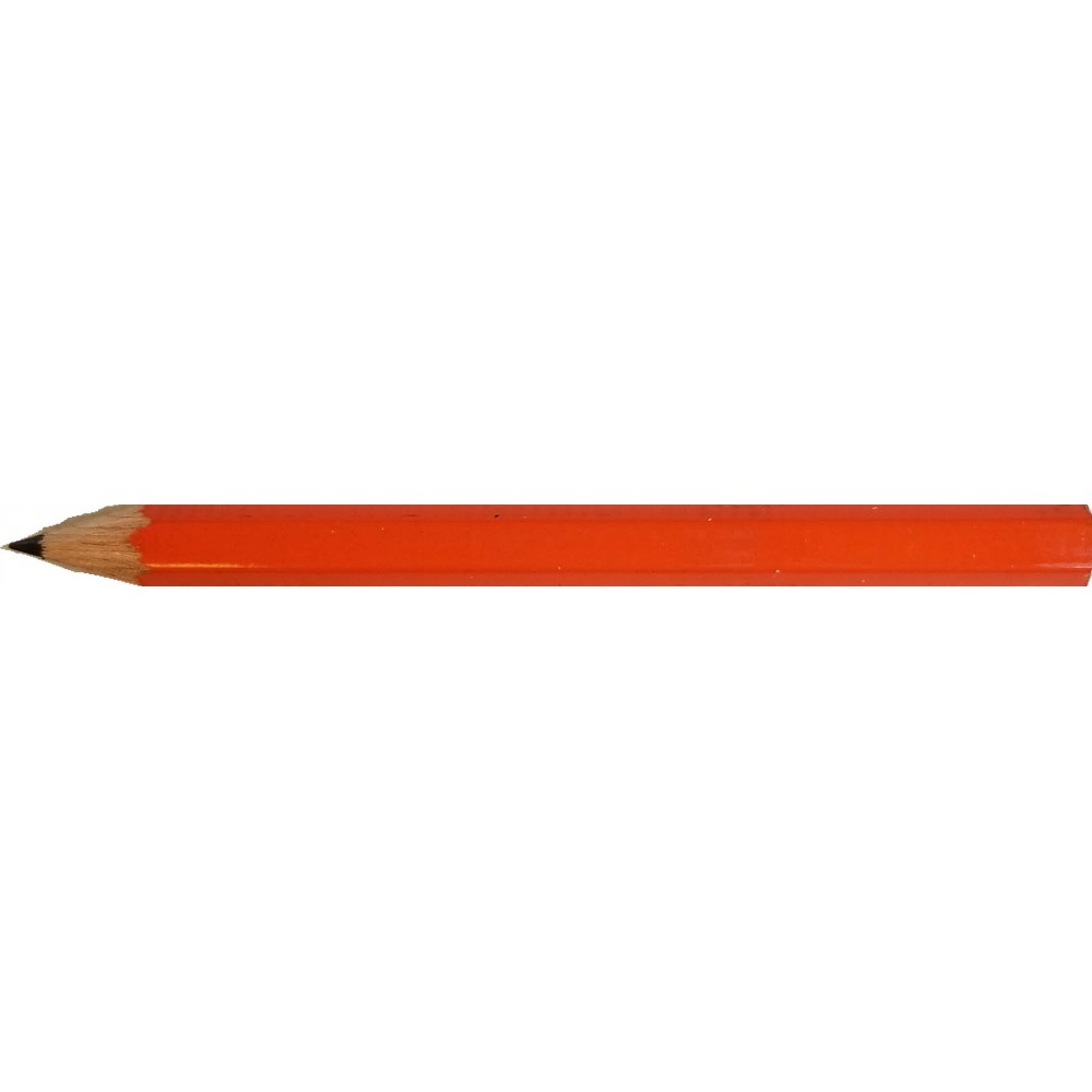 Logo Branded Round golf pencil, without eraser, hot/foil stamped, printed (always sharpened)