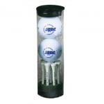 "Top Flite" Golf Ball Tube w/ 2 Balls, 8 Tees & 1 Marker with Logo