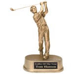 Promotional Golf Award, Male Figure, 8 3/4"H